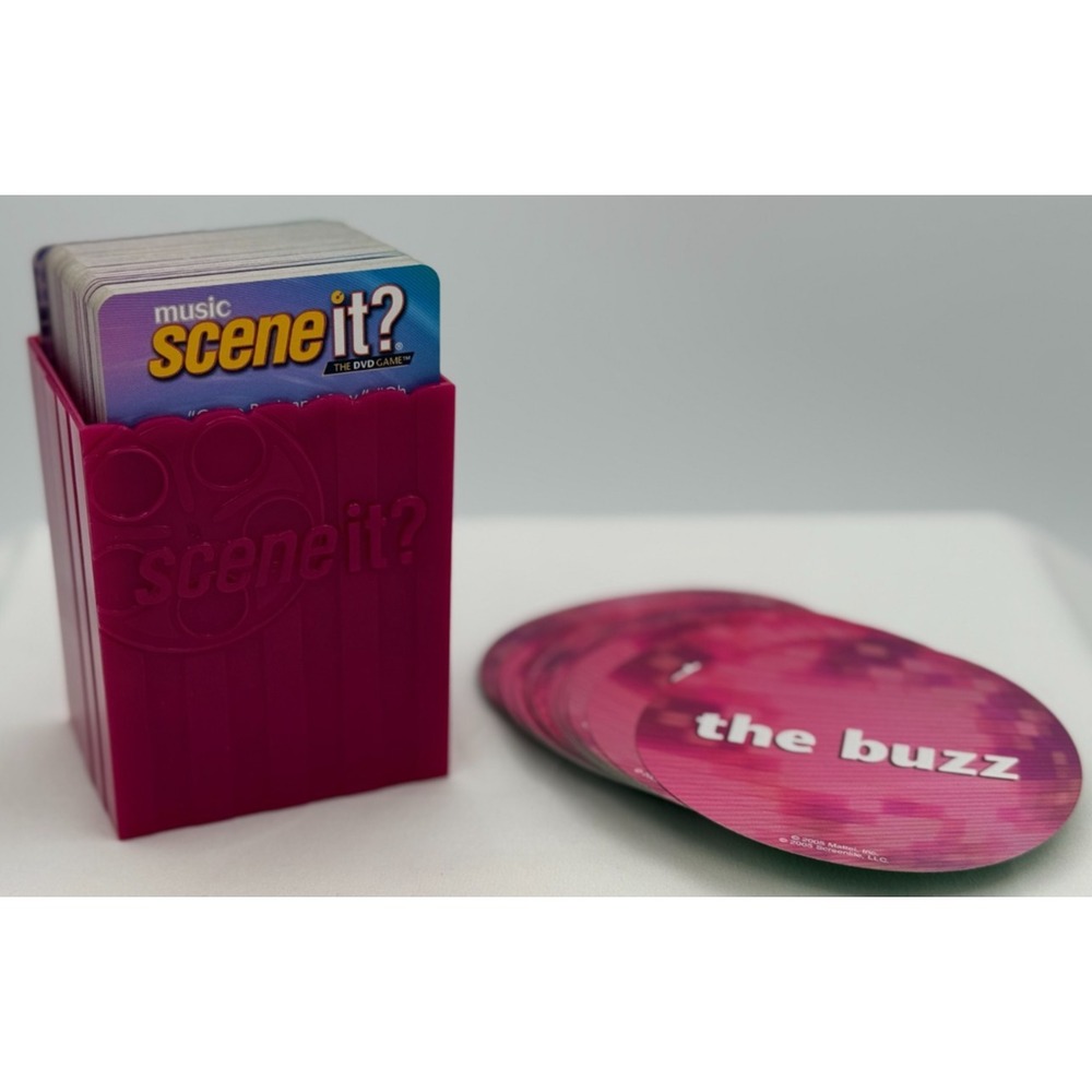 Music Scene It? Full Set of Trivia Cards and Buzz Cards - Counted